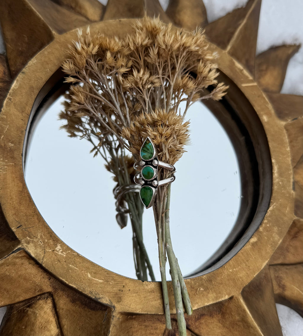 North/South Compass Needle Ring